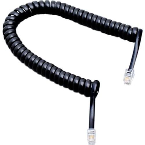 Telephone Cord Phone Cord Telephone Extension Line Cord Cable Wire Land Phone Line 6.5ft With Starndard RJ11 Plugs