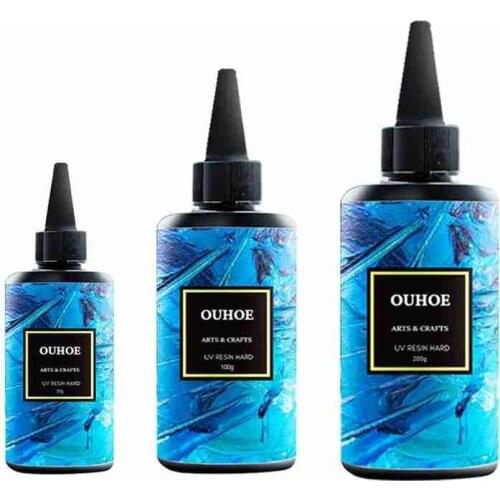 UV Resin Hard Ultraviolet Curing Resin Jewelry Making Cure Sunlight Crafts Transparent Clear Like Water Thin / Thick Type