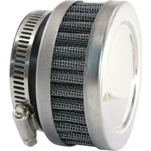 Universal Motorcycle Scooter Stainless Steel Air Intake Filter 48mm-52mm Cleaner＋Clamp Mini Breather Filters