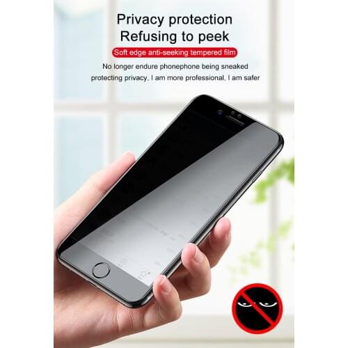10pcs Anti-Peeping Tempered Glass For Apple iPhone 12 11 Pro Max XR XS X Screen Protector Glass For iPhone 8 7 Plus SE 2020
