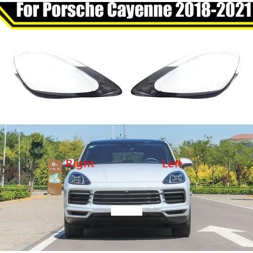 Car Replacement Headlight Case Shell Light Lamp Transparent Lampshade Lens Glass Cover For Porsche Cayenne 2018 2019 2020 2021