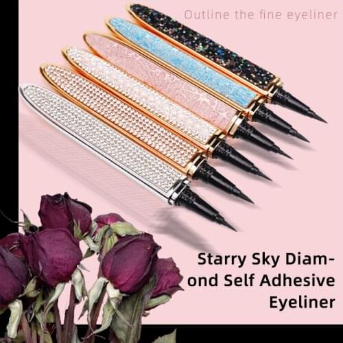 Liquid Eyeliner Pencil Magic Self-adhesive Glue-free Magnetic-free for Eyelashes Waterproof Eye Liner Pen Makeup Cosmetic