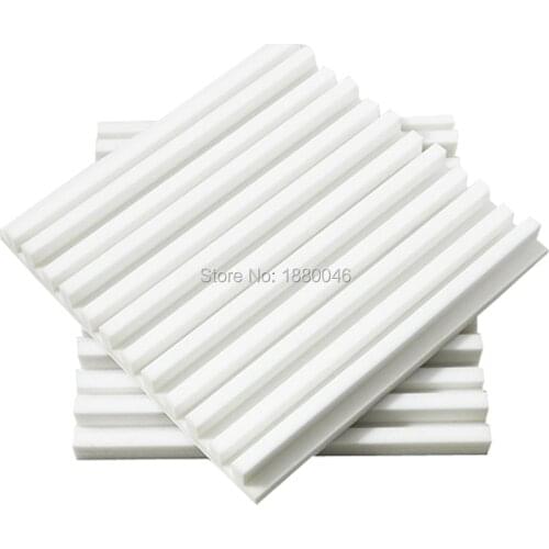 High-density 10pcs Groove type Ceiling Acoustic Foam white EMS Fast Shipping Sound Insulation Ceiling For Studio Foam