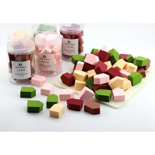 12pcs/box Hydrophilic Non-latex Wet & Dry Dual-use Puffs Facial Foundation Powder Base Cream Makeup Beauty Cosmetic Smooth Puff