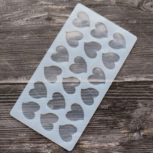 18 hearts Shape Silicone Chocolate Mold Bakeware Birthday Cake Cookie Decorating Tools Chocolate Mould Free Shopping SA38