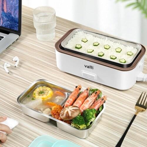 220V Electric Lunch Box Smart Rice Cooker Heating Portable Multicooker Heat Preservation Cooker For Office