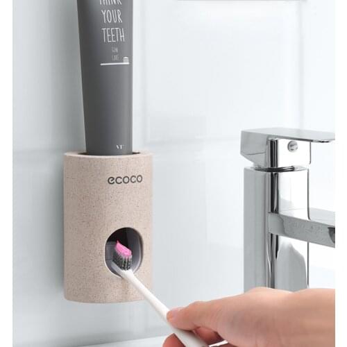 Automatic Toothpaste Dispenser For Bathroom Accessories Plastic Toothpaste Squeezer Wall Mounted Toothpaste Holder Tube Squeezer