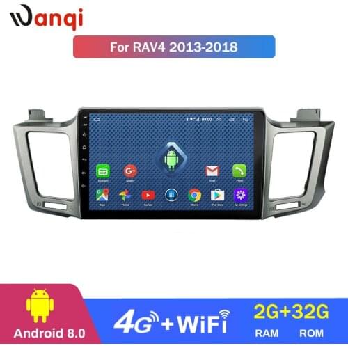 4G Lte All Netcom 10.1 inch Android 8.0 Auto vehicle car dvd multimedia system for Toyota RAV4 2013-2018 gps navigation