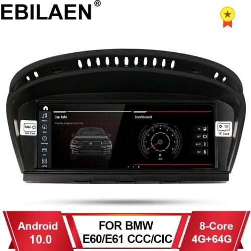 EBILAEN Android 10 Car DVD GPS Player for BMW 5 series E60 E61 E62 E63 3 series E90 E91 CCC/CIC Navigation AutoRadio Multimedia