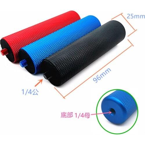 BGNing 1/4'' Inch Metal Handle Hand Grip Stabilizer Tripod Stick for LED Flash Light Support Video Holder SLR DSLR Action Camera