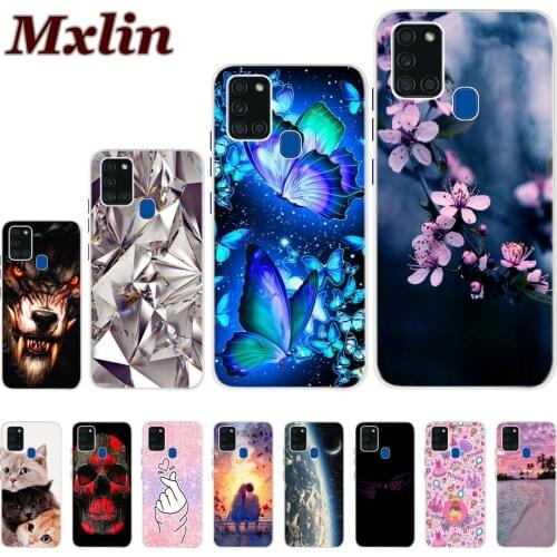 A21S Case For Samsung Galaxy A21S SM-A217F/DSN Case Silicone Soft TPU Cover Bumper for Samsung A21S A217F A 21S A21 S Funda 6.5"