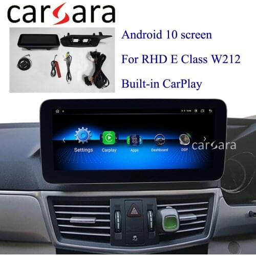 For Mercedes W212 Android 10 Radio Display Modify Monitor Bulit in Carplay Androidauto Support Screen splitting DSP Adjustment
