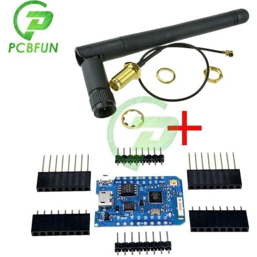 For WEMOS D1 Mini Pro 16M Bytes External 2.4G Antenna Connector NodeMCU Based ESP8266 ESP-8266EX CP2104 WIFI Development Board