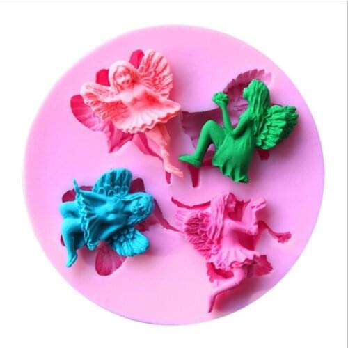 Different Angel Girl Liquid Silicone Cake Mold/Pastry Mould/Jello Pudding/Chocolate Molds/Ice Cube/Soap