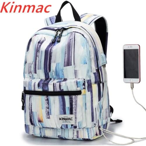 Kinmac Brand Backpack Laptop Bag15",15.6 Inch, Graffiti Shoulder Compute Bag For Macbook 15.4, Business , School,DropShip V148