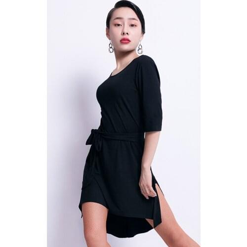 Latin Dance Dress Summer Black Rumba Costume Ballroom Dance Dress Latin Dance Dress Women Competition Dance Outfit Dance L1031
