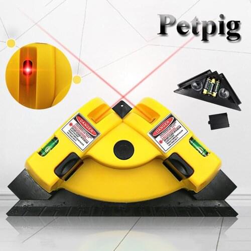 Hot Selling Right Angle 90 Degree Square Level Laser Measurement Tool Level Rangefinder Wall Tile Tool Kit