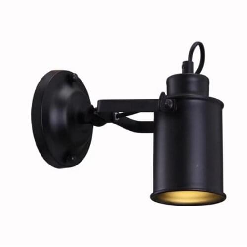 Nordic retro industrial wind single head wall lamp personality creative loft aisle bedside stairs wrought iron nostalgic lamp