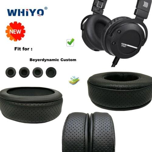 Replacement Ear Pads for Beyerdynamic Custom Street Headset Parts Leather Cushion Velvet Earmuff Headset Sleeve Cover