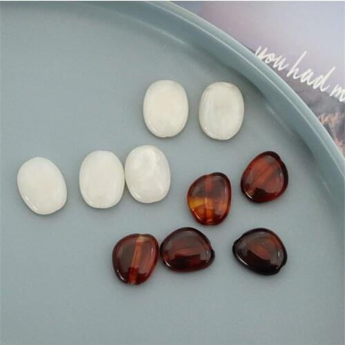 New style 100pcs/lot geometry irregular shape resin Straight hole beads diy jewelry bracelet/earring pendants accessoy