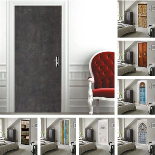 Solid Dark Brown Wallpaper Self Adhesive Door Mural Removable Vinyl Home Decor Art Decal Wall Poster Stickers Porte deursticker