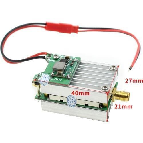 Wholesale 1pcs 5.8Ghz FPV Transmitter RF Signal Amplifier amp with FPV Antenna RP-SMA 85mm For Airplane Helicopter Model