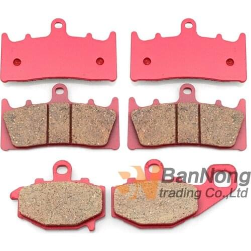 Cyleto Motorcycle Front and Rear Brake Pads for Kawasaki ZX 6R ZX6R ZX 600 98-01 ZX9R ZX 9R Ninja 96-01 ZX6R ZX636 2002