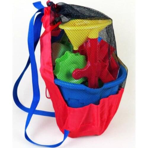 Portable Beach Bag Foldable Mesh Swimming Bag For Children Beach Toy Baskets Storage Bag Kids Outdoor Swimming Waterproof Bags