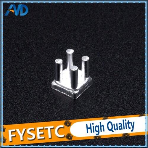 10pcs Motor Driver Heat sinks 6*6*6.6mm Cooling Block Heatsink for TMC2100 /TMC2208 /TMC2130 Drive Module 3D Printer Parts