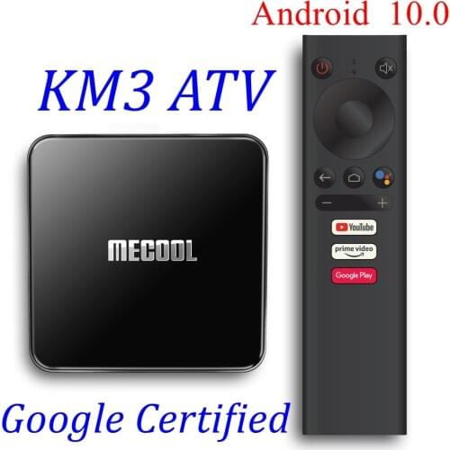 10PCS MECOOL KM9 Pro TV Box Google Certified Android 10 2GB 16GB Amlogic S905 X2 Youtube 4K KM3 ATV 4GB 64GB Smart Media Player