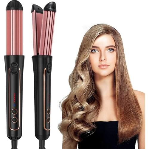 Hair Straightener and Curler Fast Heating Women Professional Styler Tool 2 in 1 Twist Straightening Curling Iron