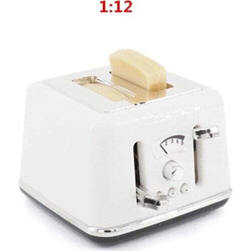 1/12 Miniature Dollhouse Pretend Play Simulation Household Mini Appliances Bread Maker Toy Decor