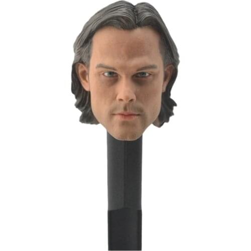 Male Head Carving 1/6 Sam Winchester Jared Padalecki Head Model 12'' Figure Head Accessories