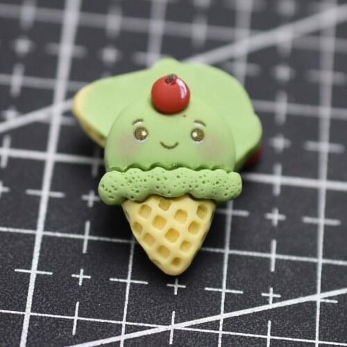 1pcs/lot resin flat back Simulation green ice 20mm Cabochons Scrapbooking Hair Bow Center DIY home decration