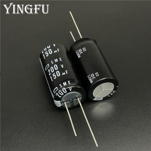 10pcs 150uF 200V NIPPON Chemi-Con NCC SME Series 18x35mm 200V150uF PSU Aluminum Electrolytic Capacitor