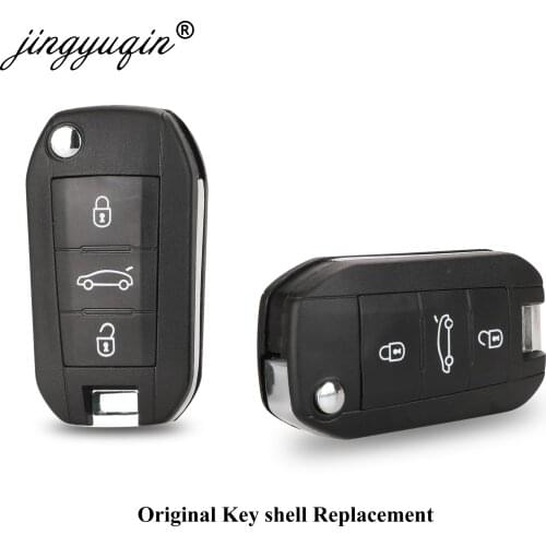 10pcs 3 Button HU83 Remote Key Shell for Peugeot 508 208 2008 308 3008 5008 Citroen C3 C4 C4L Elysee Original Fob Case Replace