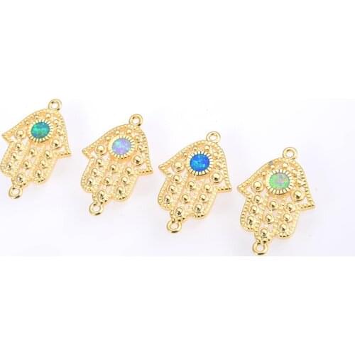 2020 Classic Jewelry Color Opal Turkey Personalized Bracelet Necklace Connector DIY Handicraft Classic Charm