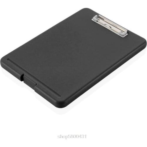 A4 Plastic Storage Clipboard File Box Case Document File Folders Clipboard Writing Pad Stationery N16 20 Dropshipping