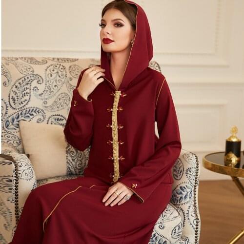 Arabic Dress Elegant Embroidery Dubai Abaya Turkey 2021 Riche Robe Arabe Moroccan Woman jalaba Women Muslim Bee Long Dresses