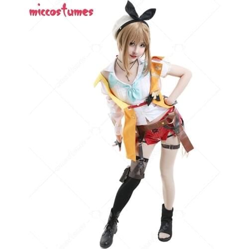 Atelier Ryza Cosplay Costume Full Set with Beret and Accessories