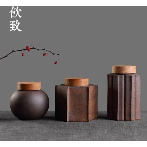 Drink to old rock mud tea cans storage small tea box sealed cans Pu'er tea warehouse wake-up tea cans portable storage cans