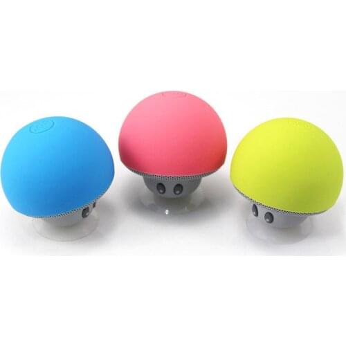 Mini Mushroom Wireless Bluetooth Speaker Portable Waterproof Shower Stereo Subwoofer column Music Player For iPhone Mobile Phone