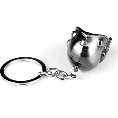 Game PUBG Keychain 3D Helmet Mask Cosplay Pendant Key Chain Key Rings Men Protection Key Holder Toys Valentine Chaveiro
