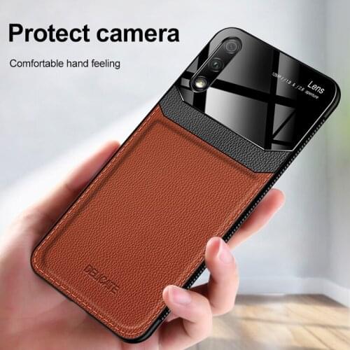 For Huawei Honor 8X 9X Pro case Luxury Shockproof soft bumper leather case For Honor Play/Play3 Note10 cover case fundas capa