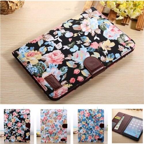 Case for Samsung Galaxy Tab S6 Lite SM-P610 SM-P615 PU Leather Flower Cloth Cover for Funda Samsung Galaxy Tab S6 Lite 10.4 2020