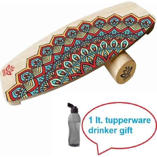 Wooden Balance Board, Surfing, Skating, Fitness, Yoga, skateboard Snowboard for Training and Coordination Exercise Portable Equipment
