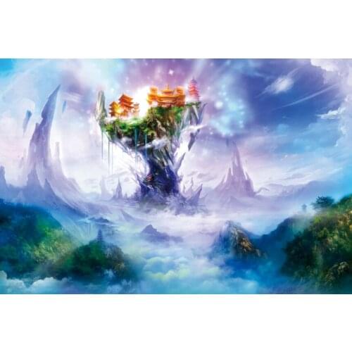 Far mountain streamer The wooden puzzle 1000 pieces ersion paper jigsaw puzzle white card adult childrens educational toys