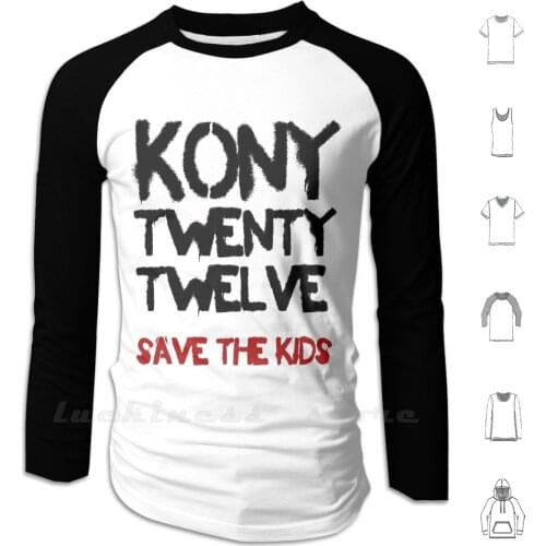 Kony-Save The Kids Hoodie Long Sleeve Kony 2012 Stop Kony Joseph Kony Invisible Children Uganda Lra