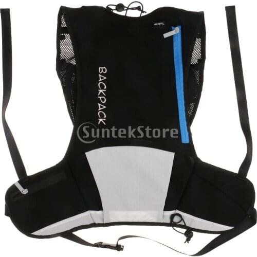 Breathable Camping Hydration Packs Backpack Running Cycling Hiking Water Bag Black
