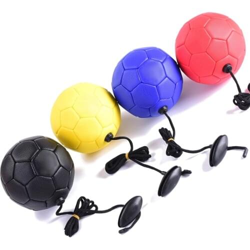 Soccer Training Ball Football with Rope Practice for Children Kids Beginner Trainer &T8